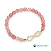 TCC™ Natural Rose Quartz Charm Bracelet